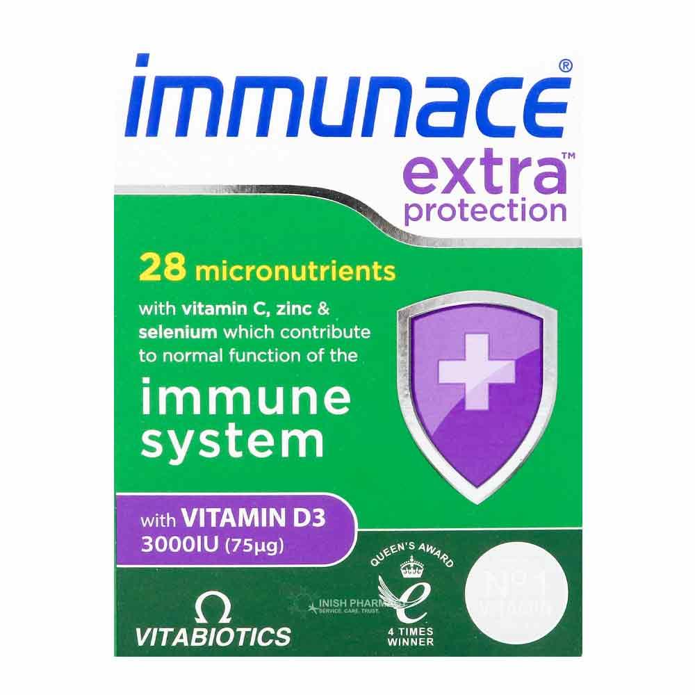 Vitabiotics Immunace Extra Protection 3000iu 30 Tablets
