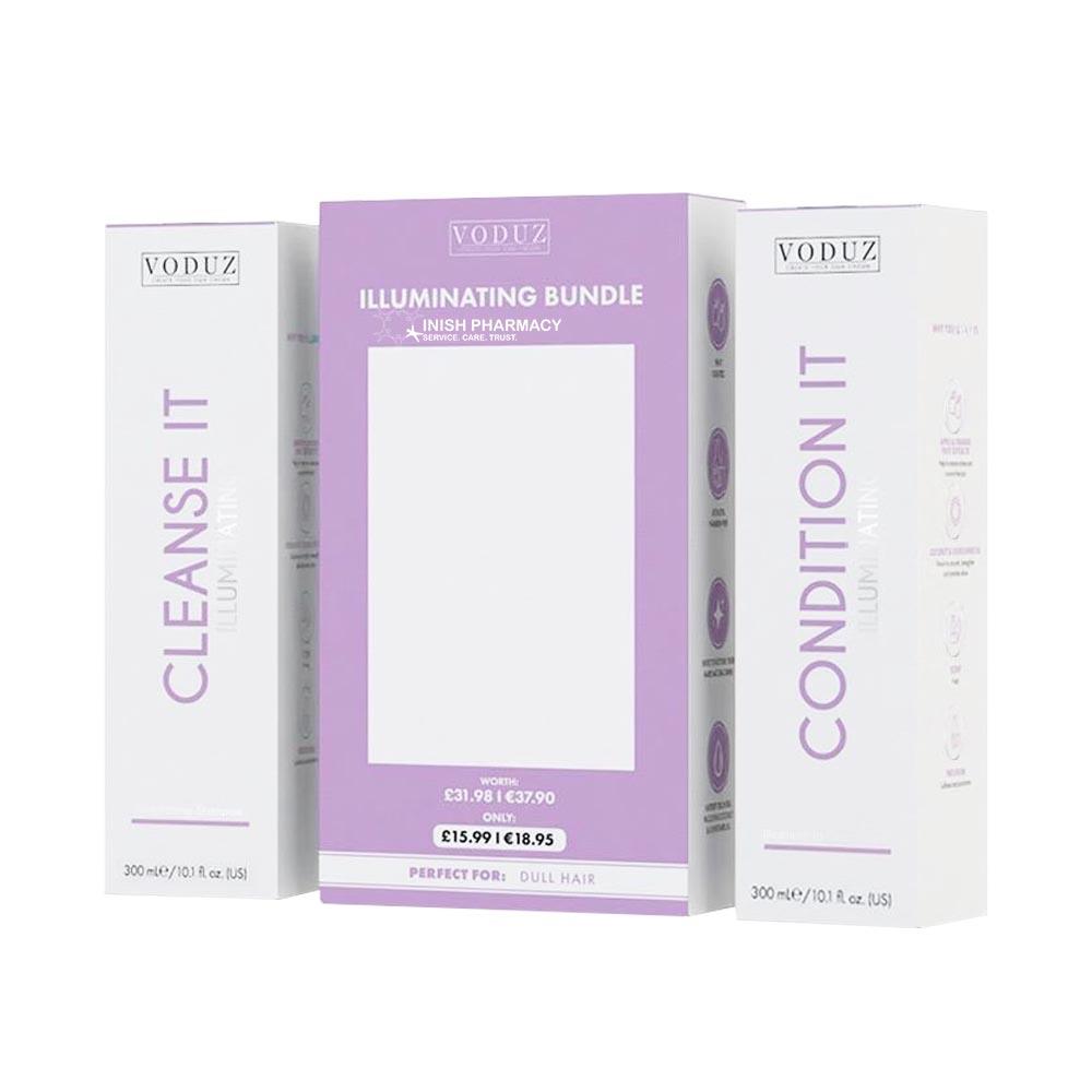 Voduz Illuminating Bundle Shampoo & Conditioner – gently cleanses and nourishes all hair types