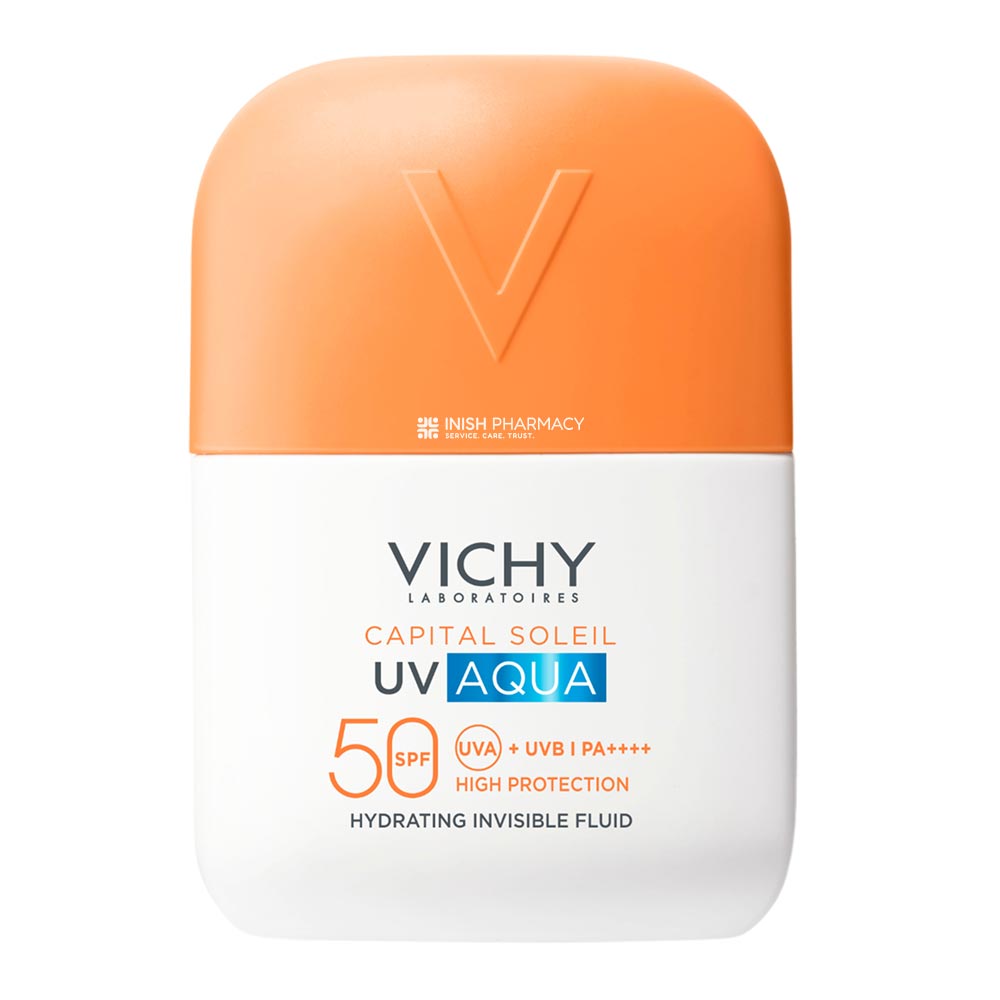Vichy Capital Soleil UV Aqua Fluide Invisible Hydratant SPF50 50ml – broad-spectrum SPF for daily sun protection