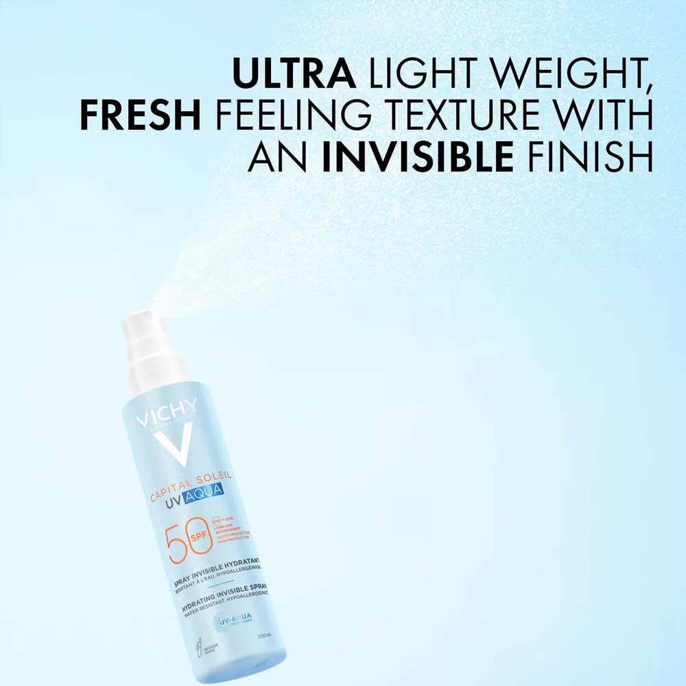 Vichy Capital Soleil UV Aqua Spray Invisible Hydratant SPF50 200ml