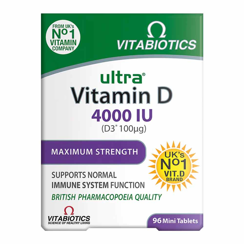 Vitabiotics Ultra Vitamin D3 4000iu MaxImum Strength 96 Pack