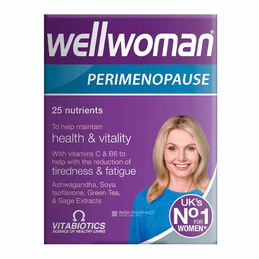 Vitabiotics Wellwoman Perimenopause 30 Pack – a daily multivitamin tailored for women's health