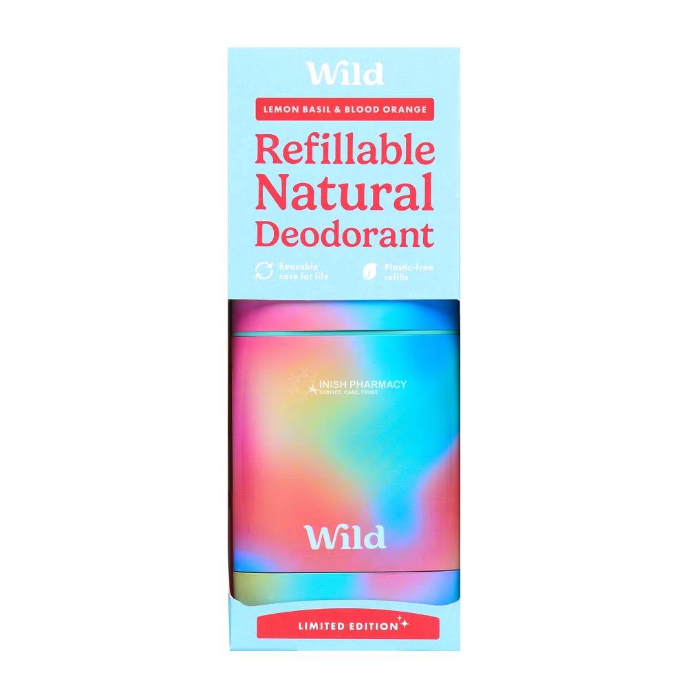 Wild Natural Deodorant Starter Pack Ombre Case Lemon Basil & Blood Orange Deodorant