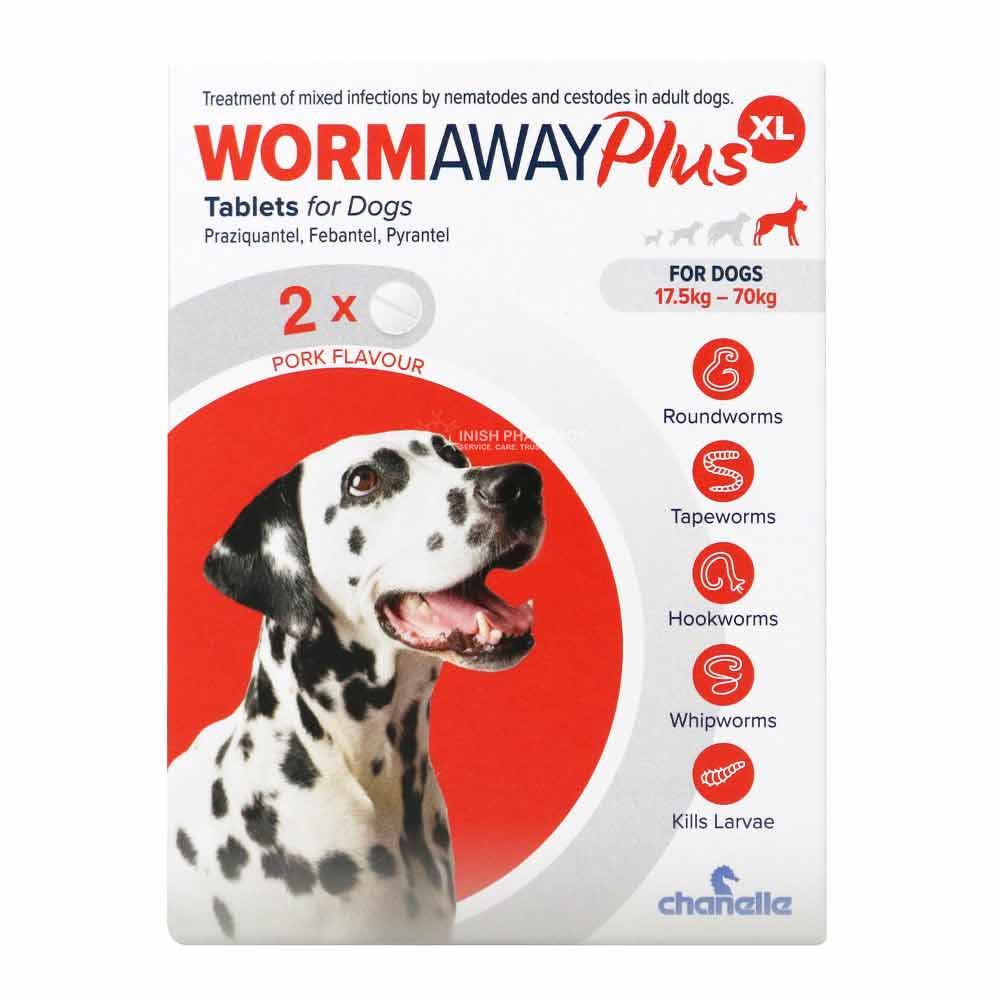 Wormaway Plus XL Tablets for Large Dogs 2 Pack