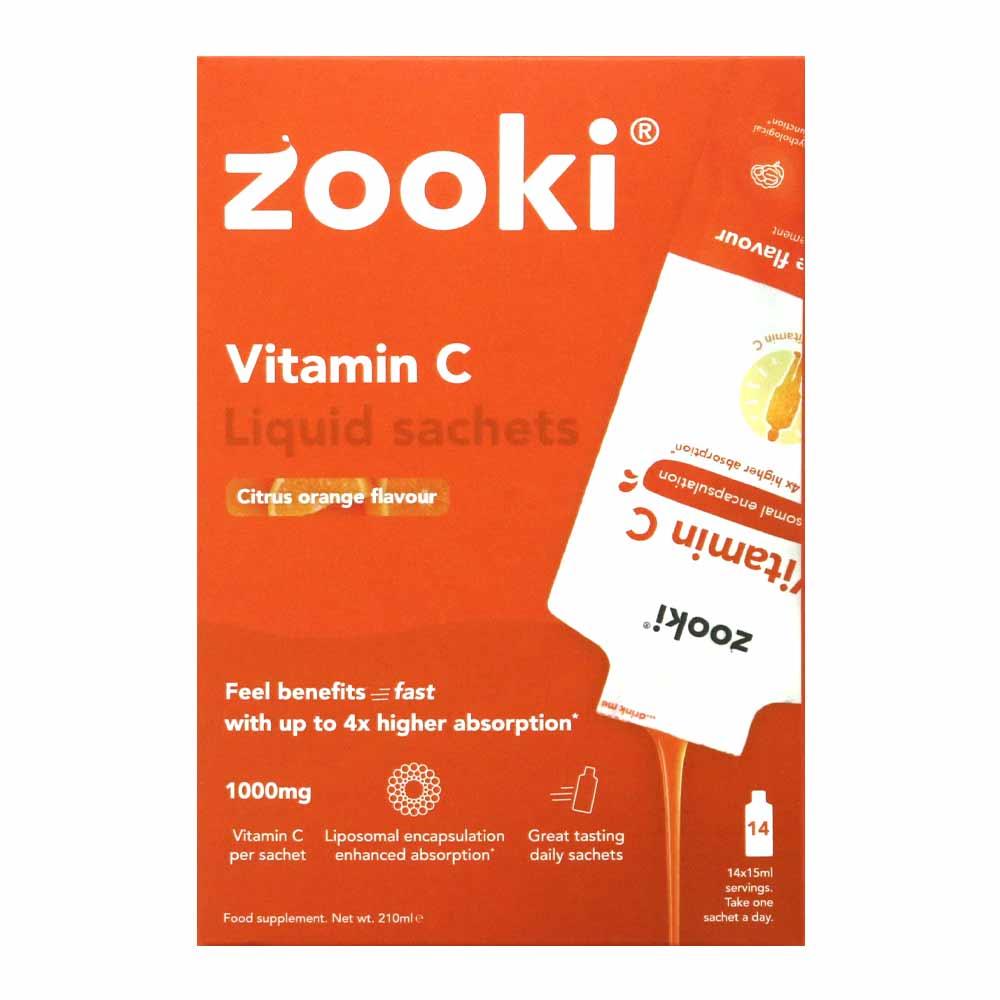 Zooki Vitamin C 1000mg 14 Sachets