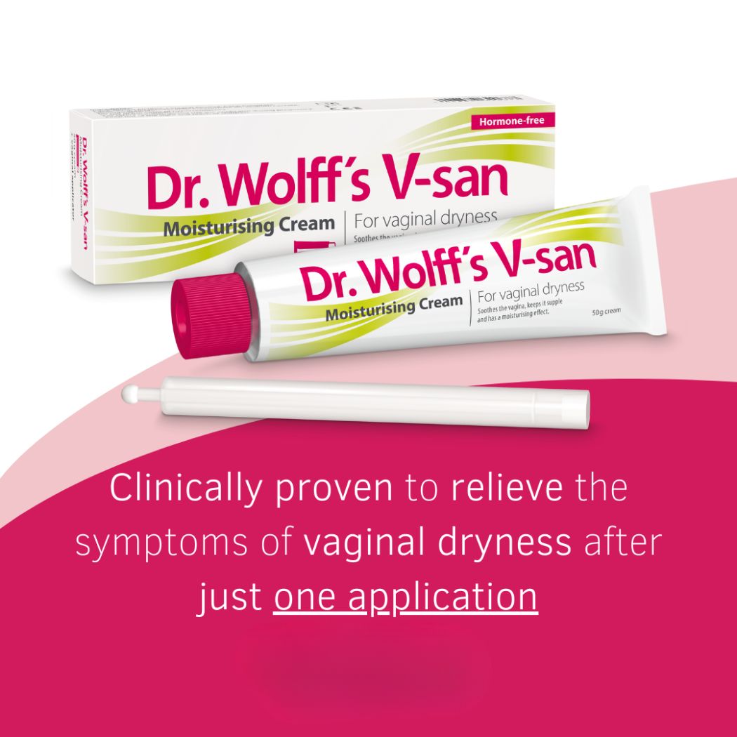 Dr Wolff's V-San Moisturising Cream For Vaginal Dryness 50g