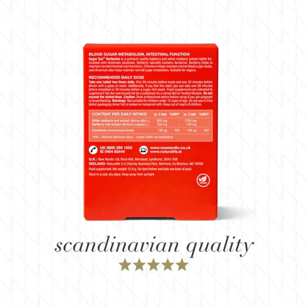 New Nordic Sugar Cut Berberine 60 Pack