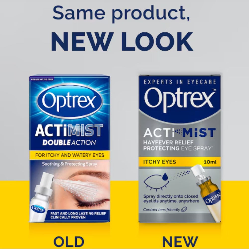Optrex Actimist Double Action Spray for Itchy & Watery Eyes 10ml