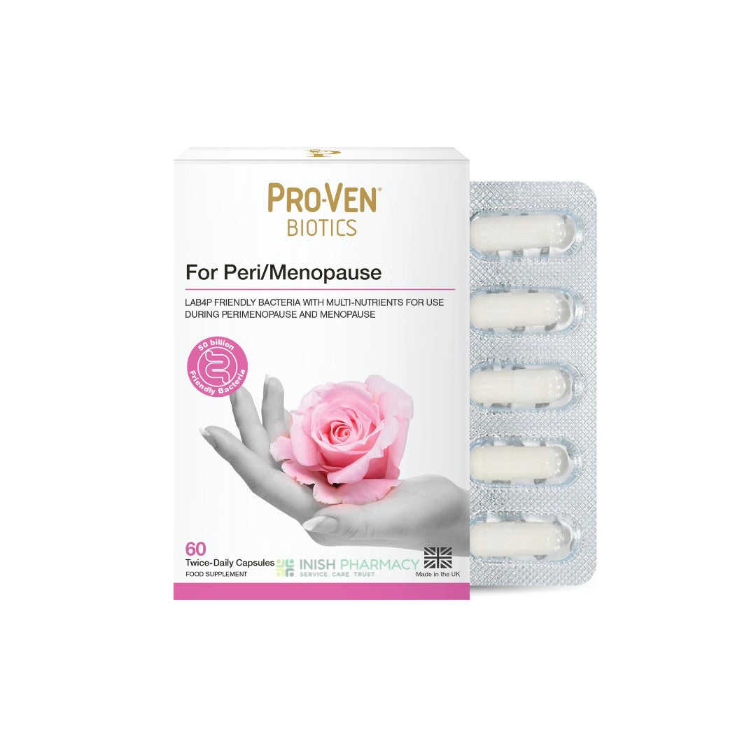 Pro-Ven Biotics For Peri & Menopause 60 Pack – to support a healthy digestive system