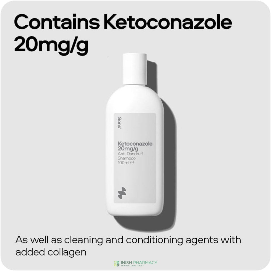 Sons Ketoconazole Shampoo for Dandruff 100ml