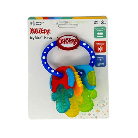Nuby Soothing Teether Icy Bite Keys Teether 3m+ – a soothing teether to ease teething discomfort