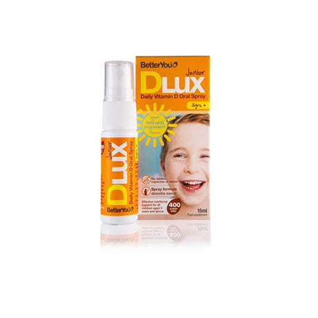 BetterYou Junior DLUX Daily Vitamin D Oral Spray 400IU 15ml – vitamin D3 to support bones, muscles and immunity