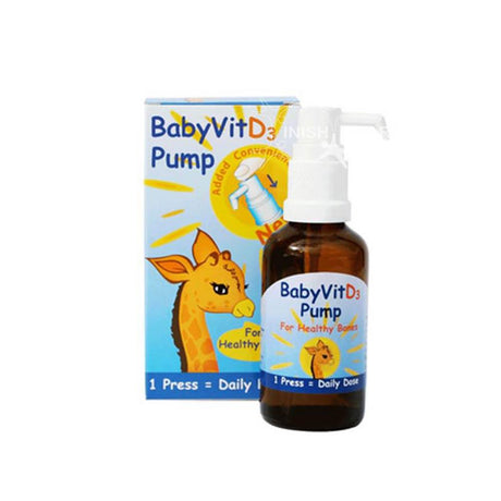 Shield Health BabyVitD3 Pump for Healthy Bones 28ml – for joint mobility and bone strength support
