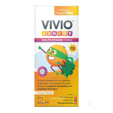 Vivio Junior Multivitamin Tonic 250ml – a daily multivitamin for complete nutritional support