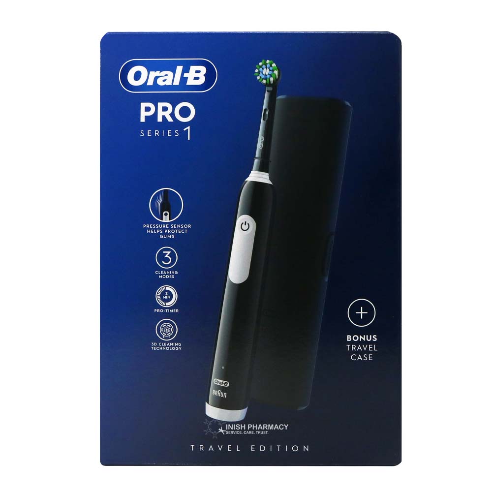 Oral-B Pro Series 1 Electric Brush + Travel Case Black from Oralb