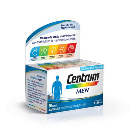 Centrum Men Multivitamins 30 Pack – a daily multivitamin for complete nutritional support