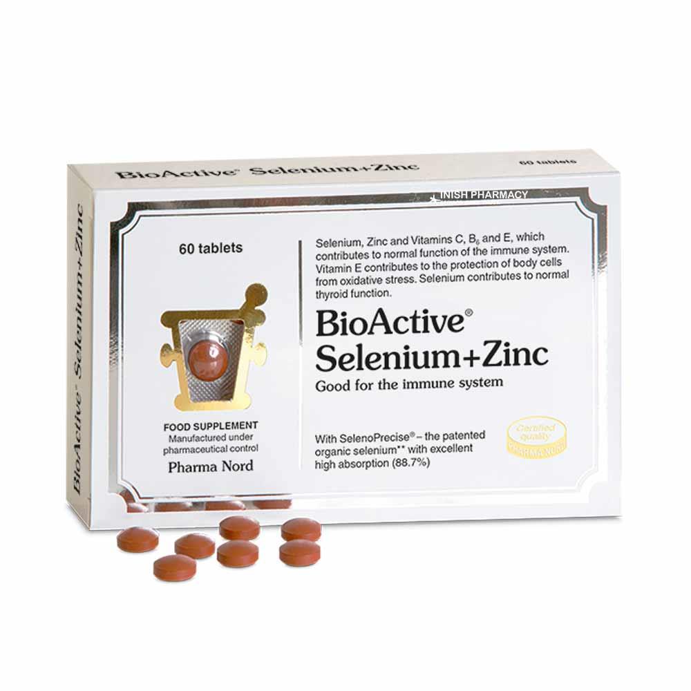 Pharma Nord BioActive Selenium + Zinc 60 Tablets – selenium and zinc for immune and antioxidant support