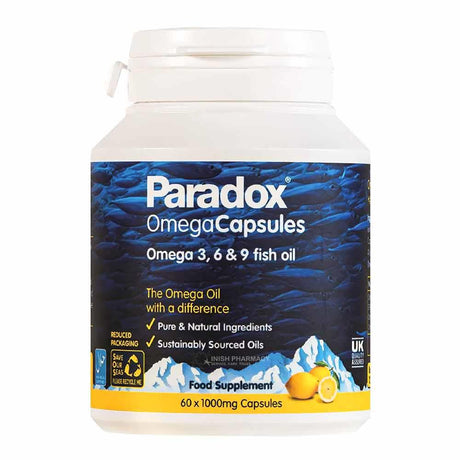 Paradox Omega 3 6 9 Oils 60 Capsules – omega fatty acids for heart and cognitive health