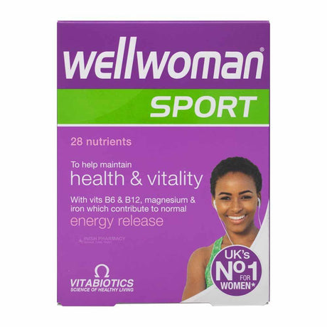 Vitabiotics Wellwoman Sport And Fitness 30 Pack – a daily multivitamin tailored for women's health