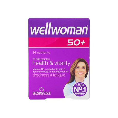 Vitabiotics Wellwoman 50+ 30 Pack – a daily multivitamin tailored for women's health