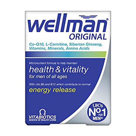 Vitabiotics Wellman Original 30 Tabs – a daily multivitamin tailored for men's health