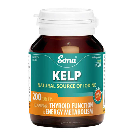 Sona Kelp 200 Tablets – iodine to support healthy thyroid function