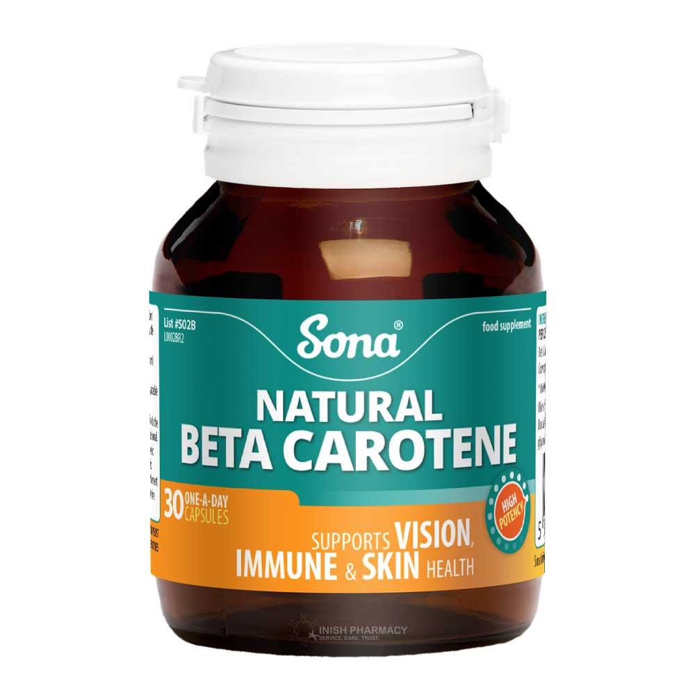 Sona Beta Carotene 15mg 30 Perles – key nutrients to support a healthy immune system