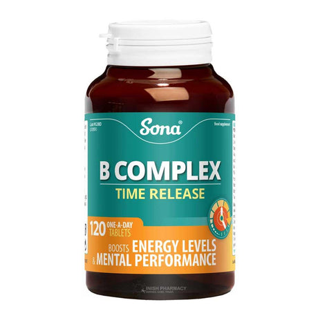 Sona Vitamin B Complex 120 Tablets – B vitamins for energy, nerve function and metabolism