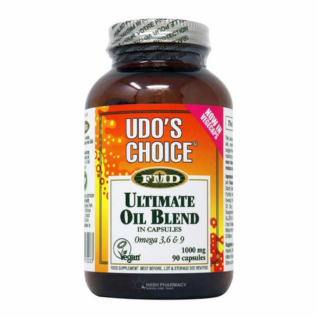 Udos Choice Ultimate Oil Blend 90 Capsules – omega-3 fatty acids to support heart and brain health
