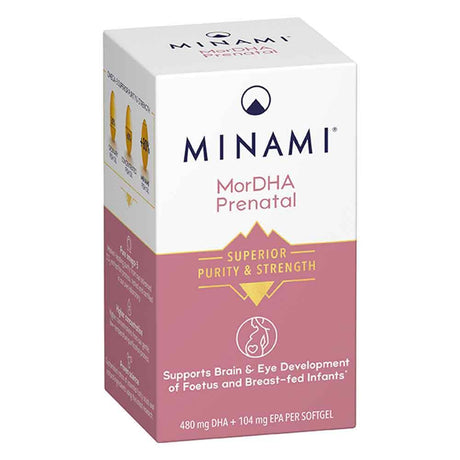 Minami MorDHA Prenatal High DHA Formula 60 Pack – for everyday women's health and wellbeing