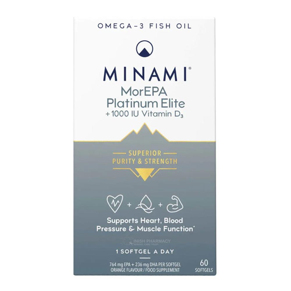 Minami MorEPA Platinum Smart Fats Plus Vitamin D 60 Pack