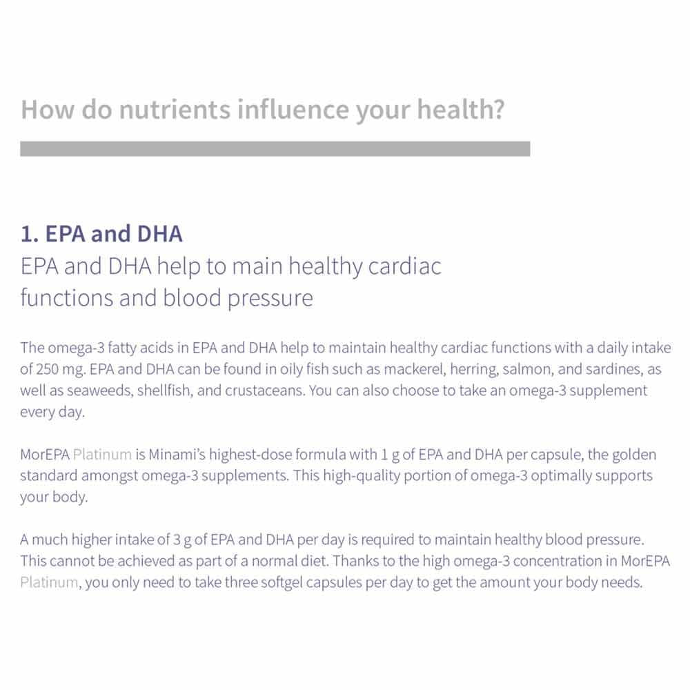 Minami MorEPA Platinum Smart Fats Plus Vitamin D 60 Pack