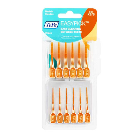 TePe EasyPick Brushes XS/S Orange 36 Pack by SOSU