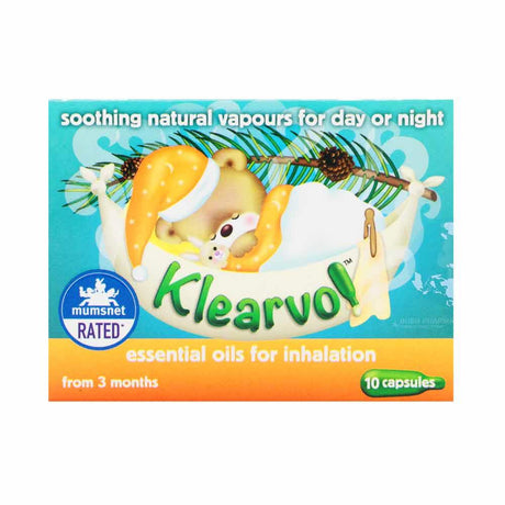 Klearvol Essential Oils for Inhalation 10 Capsules – a trusted essential for mother and baby care