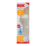 NUK First Choice Latex Baby Bottle Temperature Control Size 1 0-6m 300ml