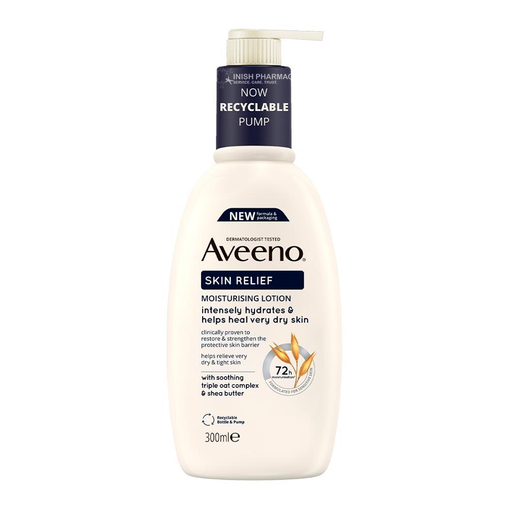 Aveeno Skin Relief Shea Butter Moisturising Lotion Pump 300ml – moisturises and protects skin daily