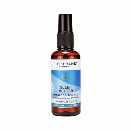 Tisserand Sleep Better Massage & Body Oil 100ml – a natural formula to support a good night's sleep