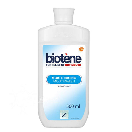 Biotene for Dry Mouth Moisturising Mouthwash 500ml – provides lasting dry mouth relief