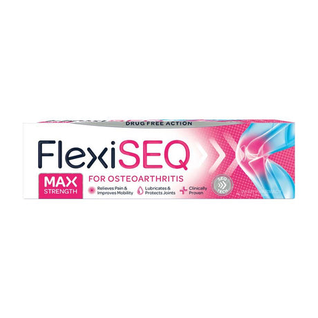 FLEXISEQ Max Strength Osteoarthritis Gel 50g – soothes muscular aches and tension