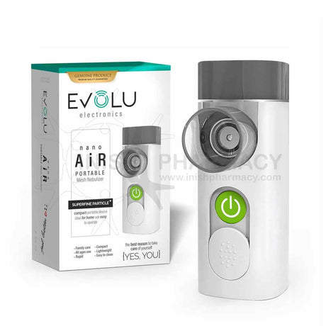 Evolu Electronics Nano Air Portable Nebuliser – for use with nebulisers in respiratory care