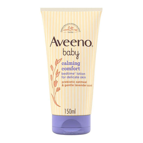Aveeno Baby Calming Comfort Bedtime Lotion For Delicate Skin 150ml – a gentle, skin-safe essential for baby care