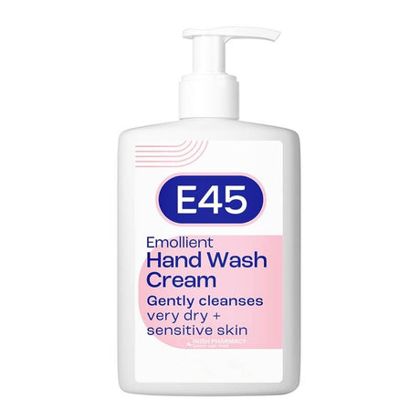 E45 Emollient Hand & Body Wash Cream 250ml – calms and hydrates sensitive skin