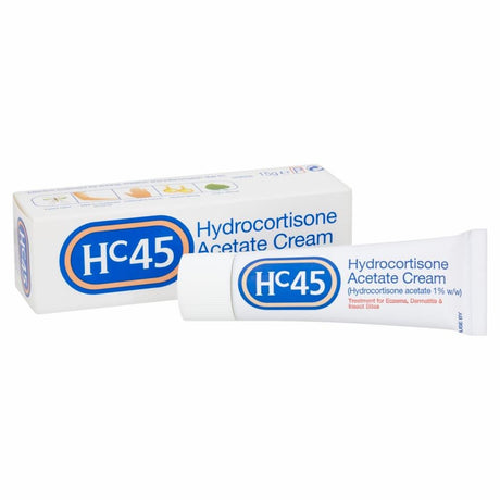 HC45 Hydrocortisone Cream 1% 15g – soothes and protects eczema-prone skin