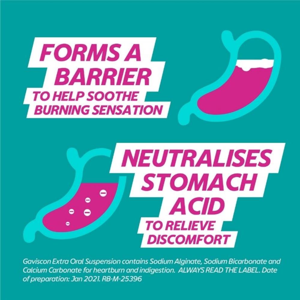 Gaviscon Extra Oral Solution Peppermint 300ml