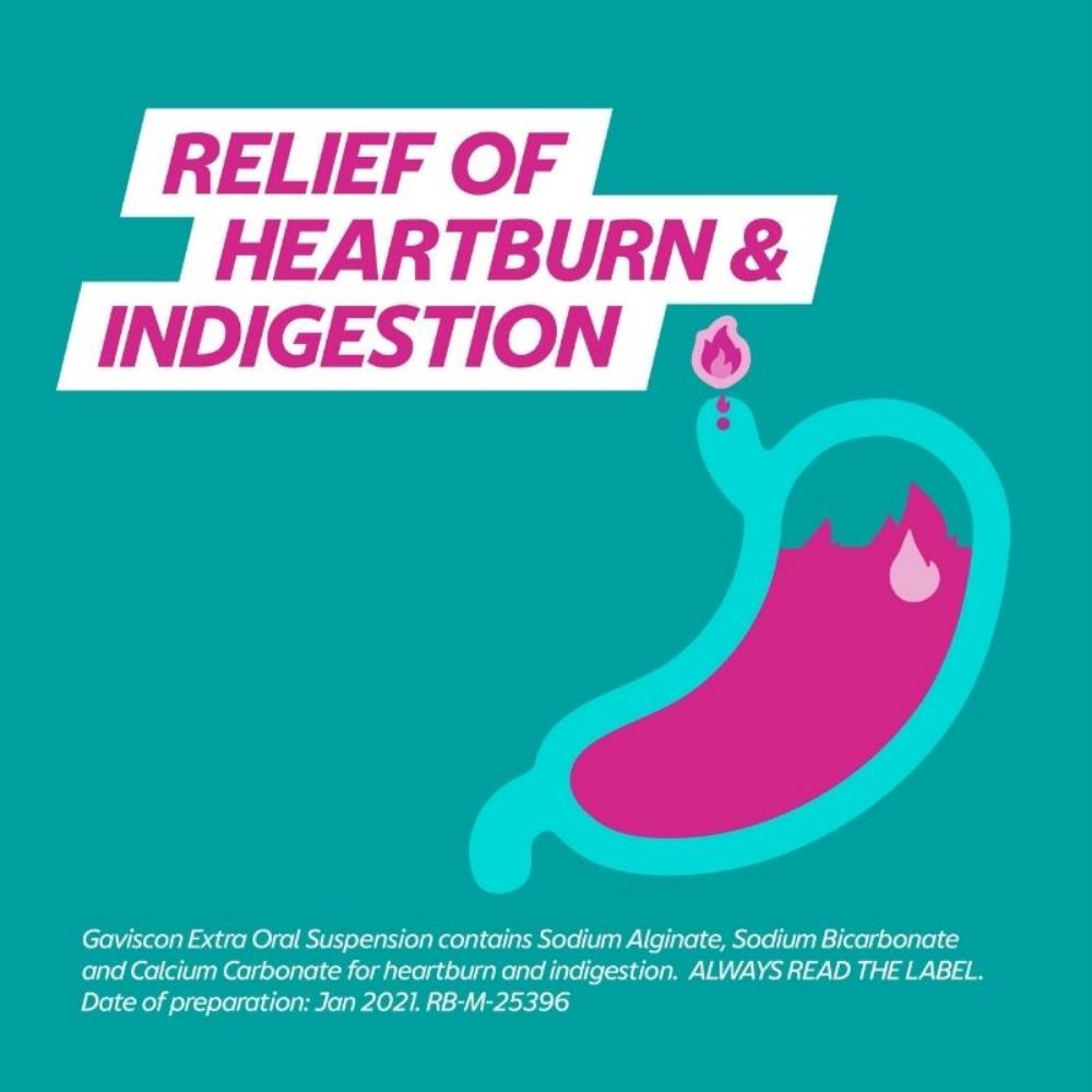 Gaviscon Extra Oral Solution Peppermint 300ml