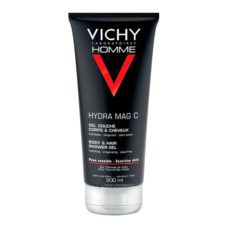 Vichy Homme Hydra Mag C Body & Hair Shower Gel 200ml – dermatologist-developed for healthy skin