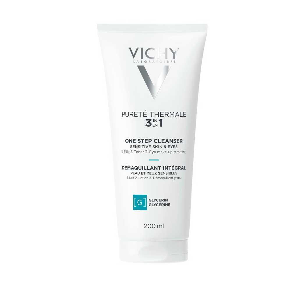 Vichy Purete Thermale 3 in 1 One Step Cleanser 300ml – gently cleanses and refreshes skin