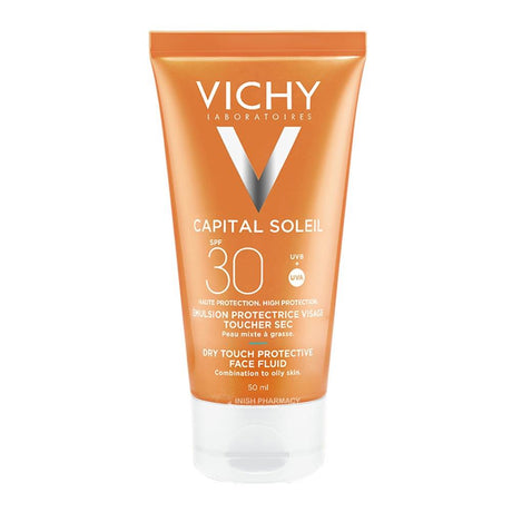 Vichy Capital Soleil Dry Touch Mattifying Face Fluid SPF30 50ml – moisturises skin with SPF protection