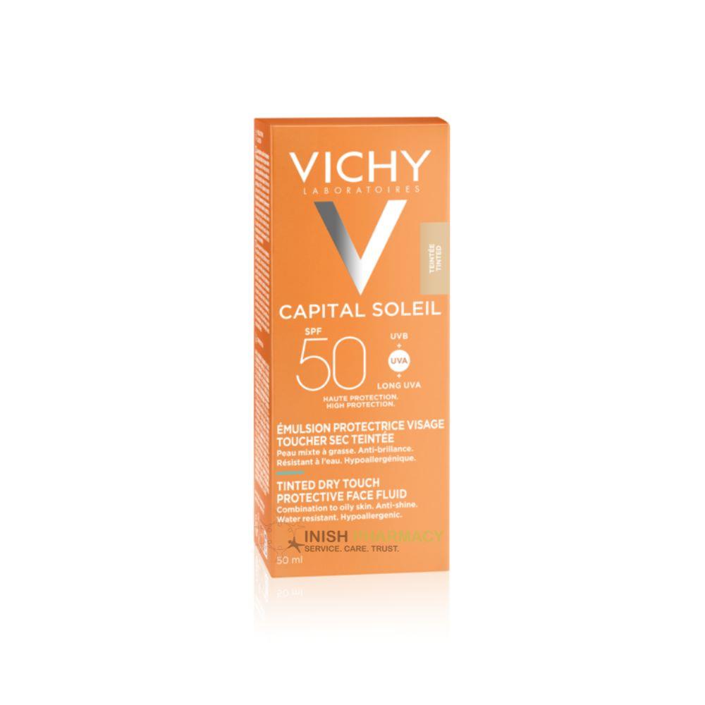 Vichy Capital Soleil Dry Touch Mattifying BB Tinted Sun Protection SPF50 for Face 50ml