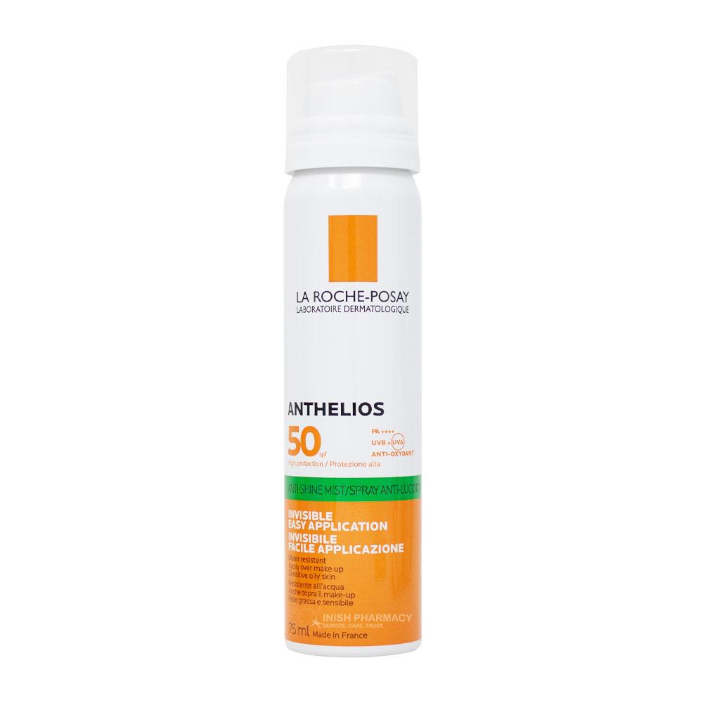 La Roche Posay Anthelios Invisible Anti-Shine Face Mist For Oily or Blemish Prone Skin SPF50+ 75ml from Lrp